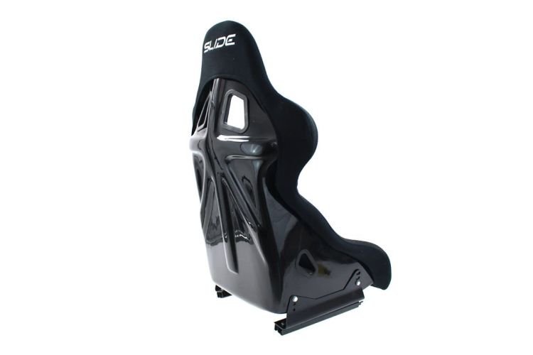 Slide KS2 Bucket Seat Suede Black - Fotel sportowy czarny