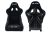 Slide KS2 Bucket Seat Suede Black - Fotel sportowy czarny