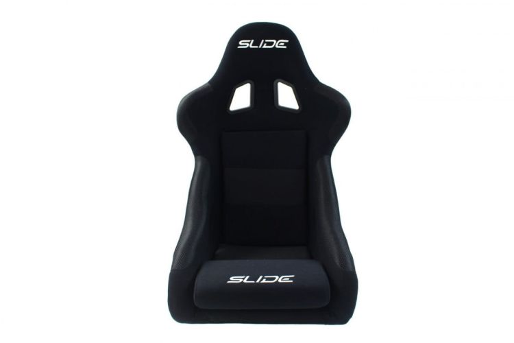 Slide KS2 Bucket Seat Suede Black - Fotel sportowy czarny