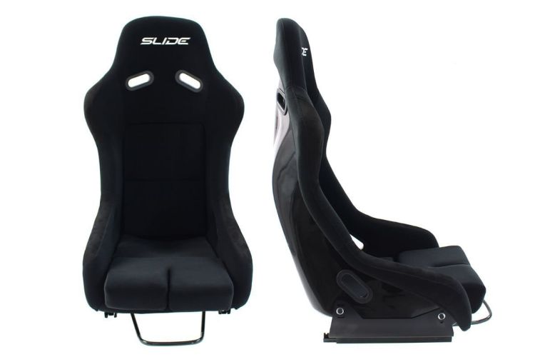 Slide R1 Bucket Seat Black L - Sportowy fotel kubełkowy