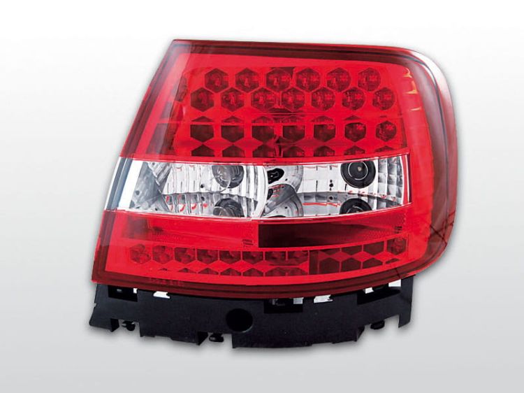 Lampy tylne AUDI A4 11.94-09.00 RED WHITE LED