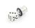 Car Lighter 12V White Dice - Wkład do zapalniczki samochodowej