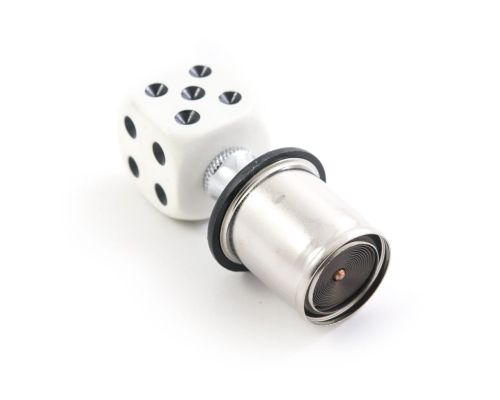Car Lighter 12V White Dice - Wkład do zapalniczki samochodowej