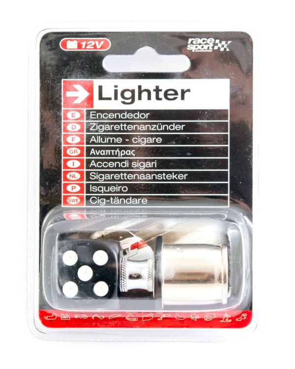 Car Lighter 12V Black Dice - Wkład do zapalniczki samochodowej
