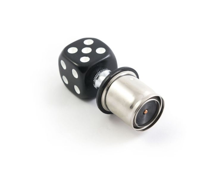 Car Lighter 12V Black Dice - Wkład do zapalniczki samochodowej