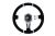 Slide Suede Steering Wheel Silver 350mm - Zamszowa kierownica sportowa Slide z odsadzeniem