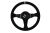 Slide Suede Steering Wheel Silver Strip 350mm - Zamszowa kierownica sportowa Slide z odsadzeniem