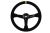 Slide Suede Steering Wheel Yellow Strip 350mm - Zamszowa kierownica sportowa Slide z odsadzeniem