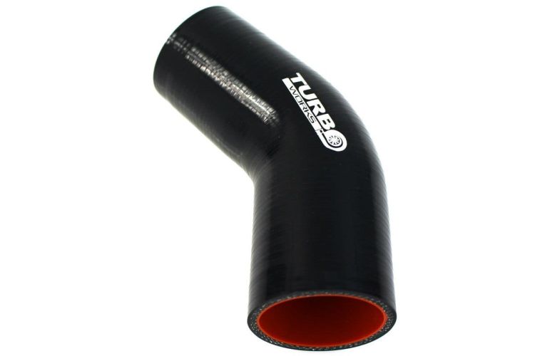 5903713104643, Kolanko SILIKONOWE WZMACNIANE 45st TurboWorks Pro Black 45mm, TW-3137