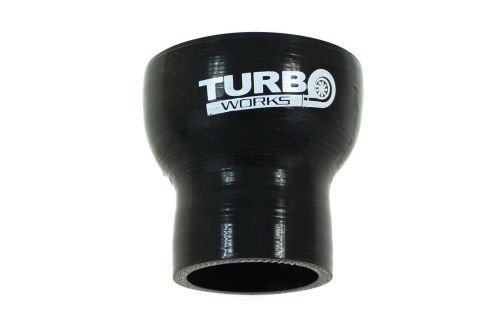 Redukcja silikonowa prosta TurboWorks Black 63-89mm, CN-SL-1090, 5903713100683, oemtuning