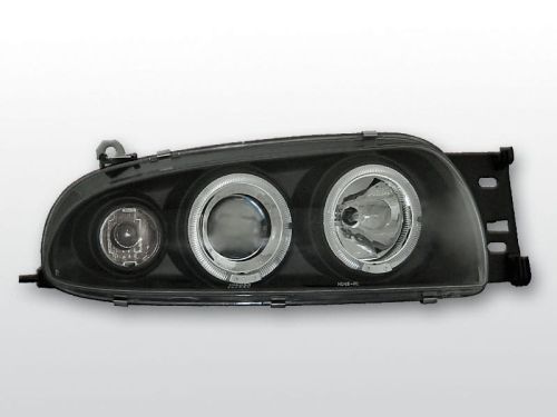 Lampy przednie FORD FIESTA MK4 10.95-08.99 ANGEL EYES BLACK