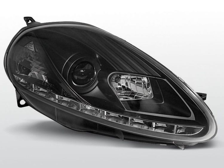 Lampy przednie FIAT GRANDE PUNTO 09.05-09 DAYLIGHT BLACK