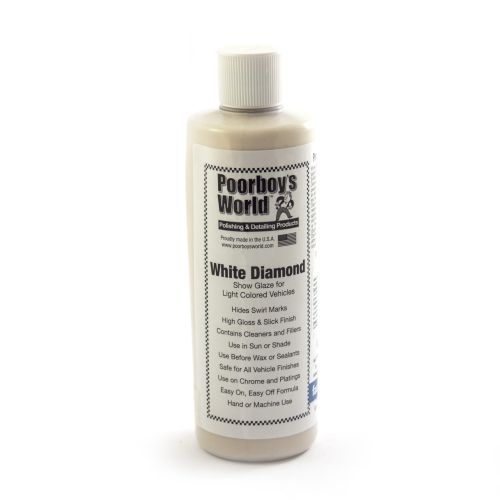 Poorboy's World White Diamond Show Glaze 473ml - Politura do jasnych lakierów
