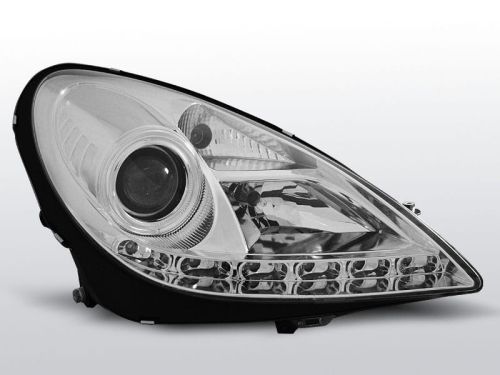 Lampy przednie MERCEDES R171 SLK 04-11 DAYLIGHT CHROME