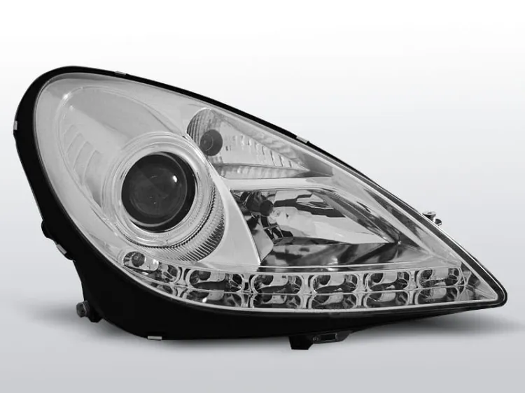 Lampy przednie MERCEDES R171 SLK 04-11 DAYLIGHT CHROME