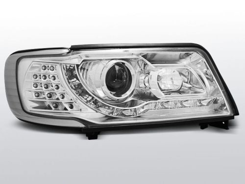 Lampy przednie AUDI 100 C4 12.90-06.94 DAYLIGHT CHROME