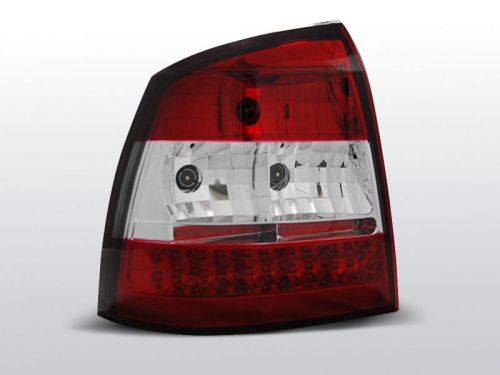 Lampy tylne OPEL ASTRA G 09.97-02.04 RED WHITE LED