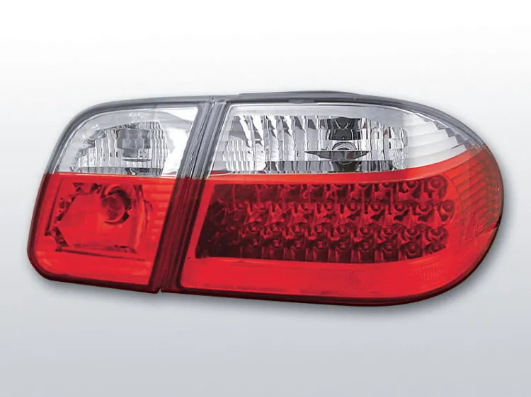 Lampy tylne MERCEDES W210 95-03.02 RED WHITE LED