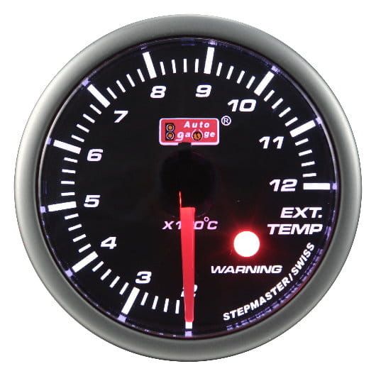 Auto Gauge SM Warning Smoke Exhaust Gas Temperature - Wskaźnik temperatury spalin 52mm