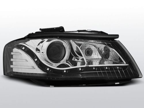 Lampy przednie AUDI A3 8P 05.03-03.08 DAYLIGHT BLACK