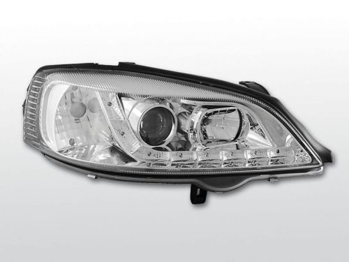 Lampy przednie OPEL ASTRA G 09.97-02.04 DAYLIGHT CHROME