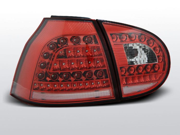 Lampy tylne VW GOLF 5 10.03-09 RED WHITE LED