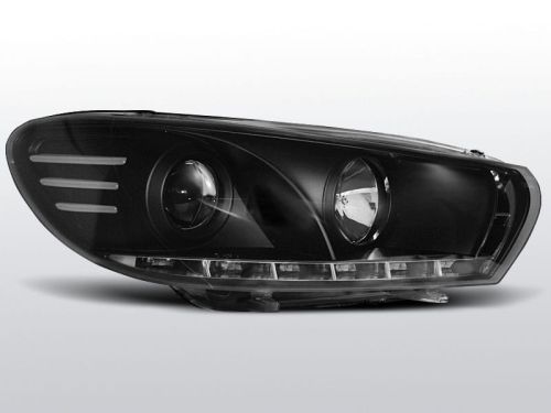 Lampy przednie VW SCIROCCO 08- DAYLIGHT BLACK