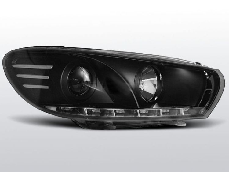 Lampy przednie VW SCIROCCO 08- DAYLIGHT BLACK