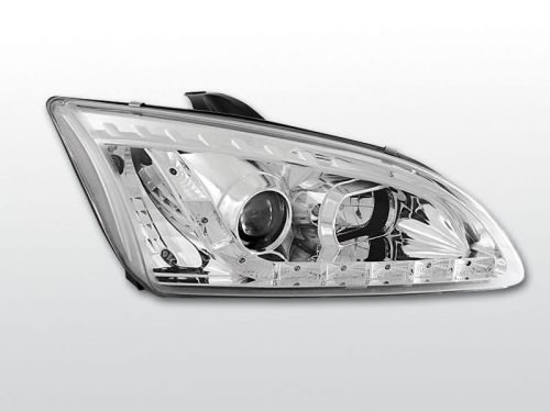 Lampy przednie FORD FOCUS II 09.04-01.08 DAYLIGHT CHROME