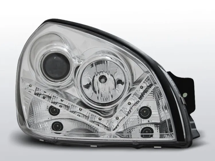 Lampy przednie HYUNDAI TUCSON 07.04-10 DAYLIGHT CHROME