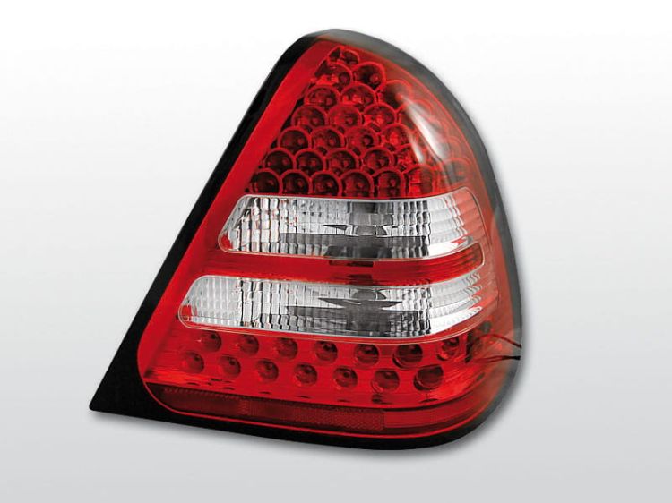 Lampy tylne MERCEDES W202 C-KLASA 06.93-06.00 RED WHITE LED