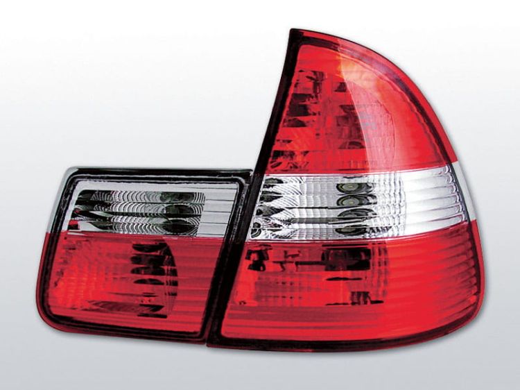 Lampy tylne BMW E46 99-05 TOURING RED WHITE
