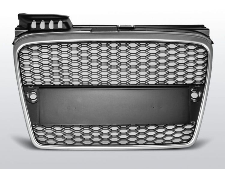Grill (atrapa) AUDI A4 (B7) RS-TYPE 11.04-03.08 MATT SILVER