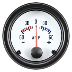 Wskaźnik dodatkowy amperomierz - Auto Gauge VDO White Ampmeter 52mm