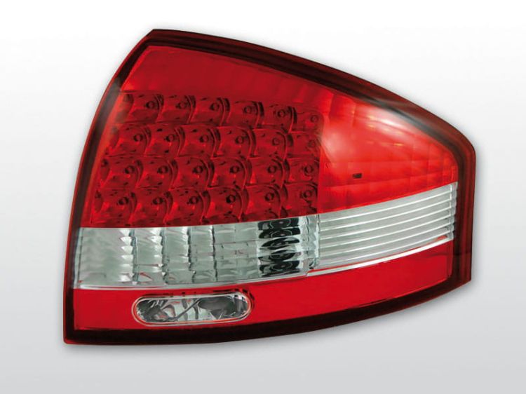 Lampy tylne AUDI A6 97-04 RED WHITE LED