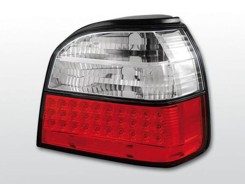Lampy tylne VW GOLF 3 09.91-08.97 RED WHITE LED