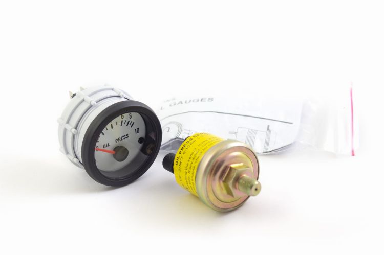 Auto Gauge VDO White - Wskaźnik ciśnienia oleju