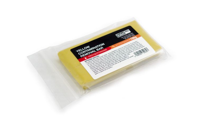 ValetPRO Yellow Traditional Clay Bar 100gr - Glinka o umiarkowanej agresywności