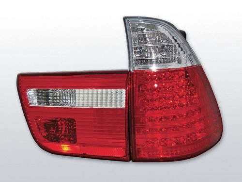 Lampy tylne BMW X5 E53 09.99-06 RED WHITE LED