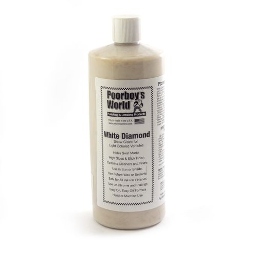 Poorboy's World White Diamond Show Glaze 946ml - Politura do jasnych lakierów