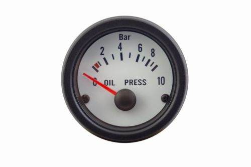 Auto Gauge VDO White - Wskaźnik ciśnienia oleju
