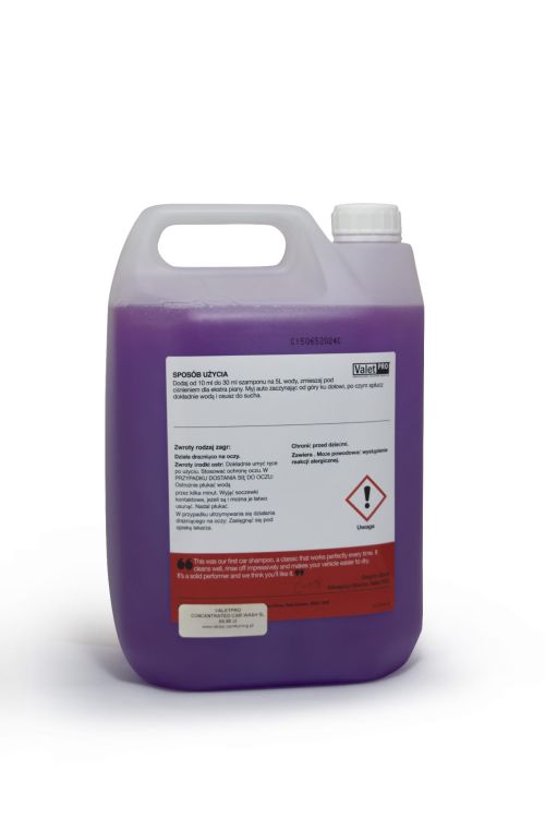 ValetPRO Concentrated Car Wash 5L - Mocno skoncentrowany szampon samochodowy