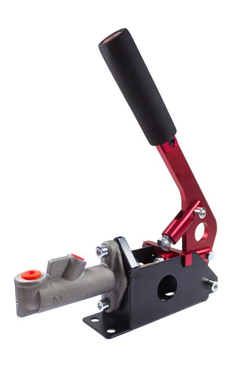 Hydrauliczny hamulec ręczny z zapadką