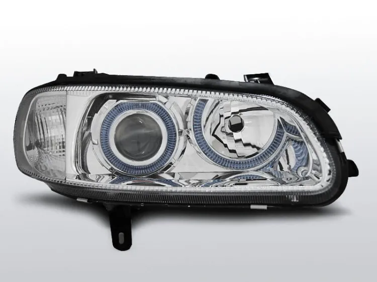 Lampy przednie OPEL OMEGA B 04.94-08.99 ANGEL EYES CHROME
