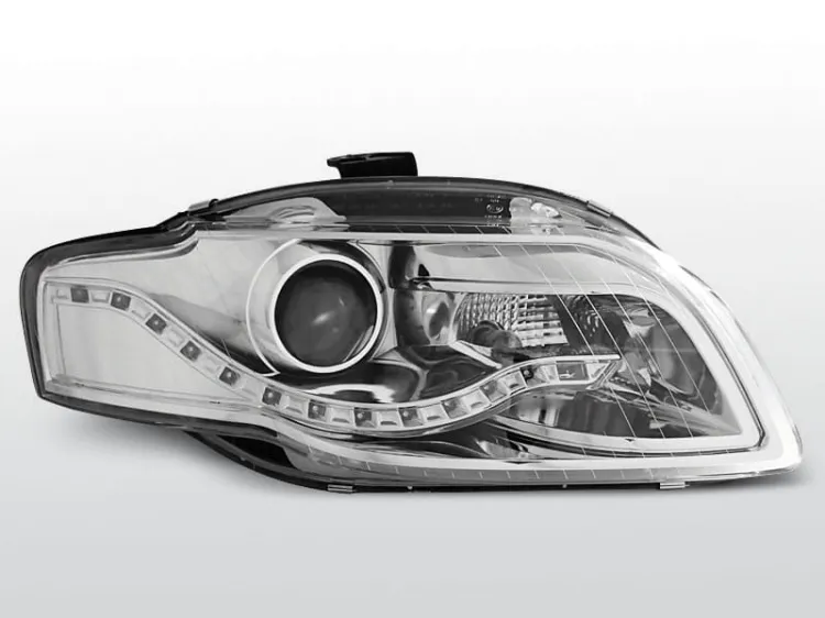 Lampy przednie AUDI A4 B7 11.04-03.08 DAYLIGHT CHROME