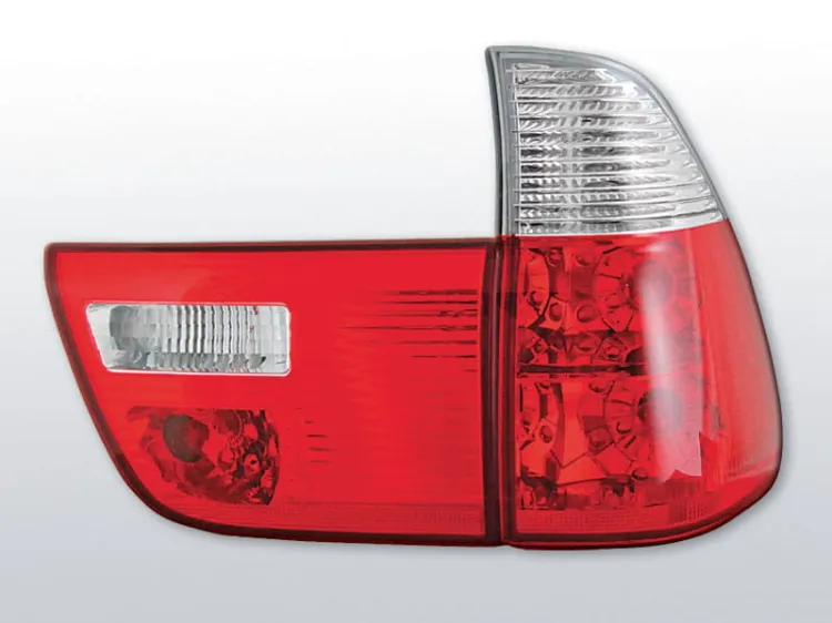 Lampy tylne BMW X5 E53 09.99-10.03 RED WHITE