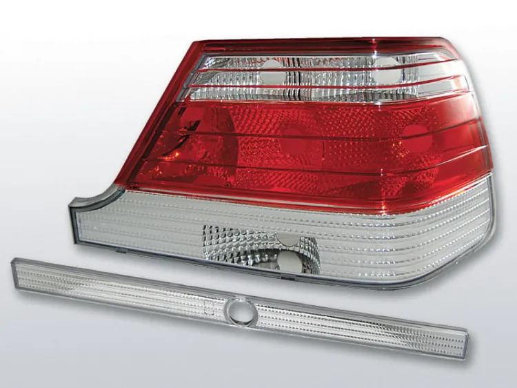Lampy tylne MERCEDES W140 95-10.98 RED WHITE