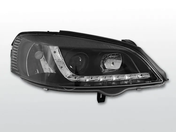 Lampy przednie OPEL ASTRA G 09.97-02.04 DAYLIGHT BLACK