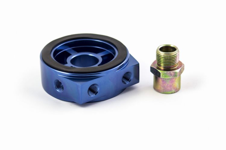 Auto gauge Oil Filter Adapter Blue - Adapter (podkładka) filtra oleju