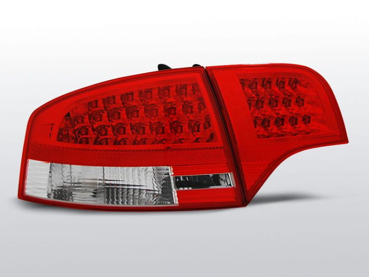 Lampy tylne AUDI A4 B7 11.04-11.07 SEDAN RED WHITE LED